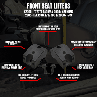 1.25 Inches front seat lifters for toyota tacoma 4runner Fjcruiser & Lexus