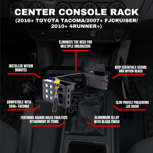 Yotatv™ Multi-Function Organizer Rack For Toyota Tacoma 2016-2023
